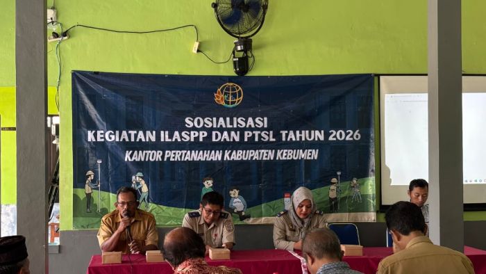 Tingkatkan Kesadaran Legalitas Tanah, Pemdes Karangglonggong Gelar Sosialisasi ILASPP dan PTSL Bersama BPN Kebumen